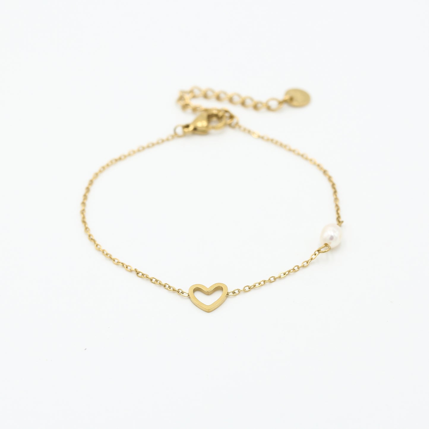 Love armband met parel
