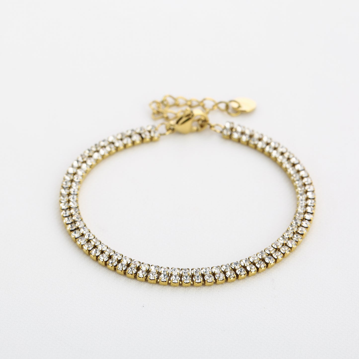 Dubbele armbandjes met strass
