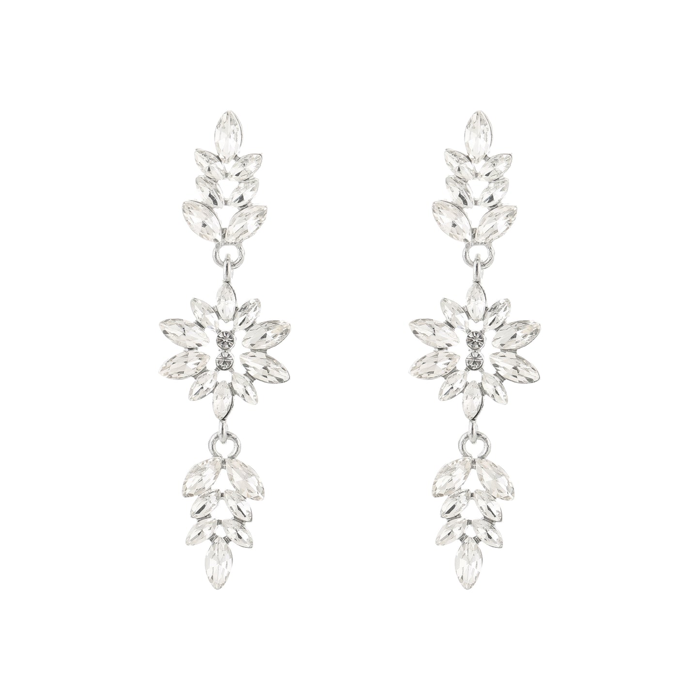 Crystal party oorbellen
