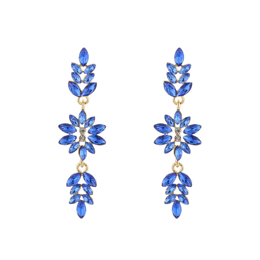 Crystal party oorbellen