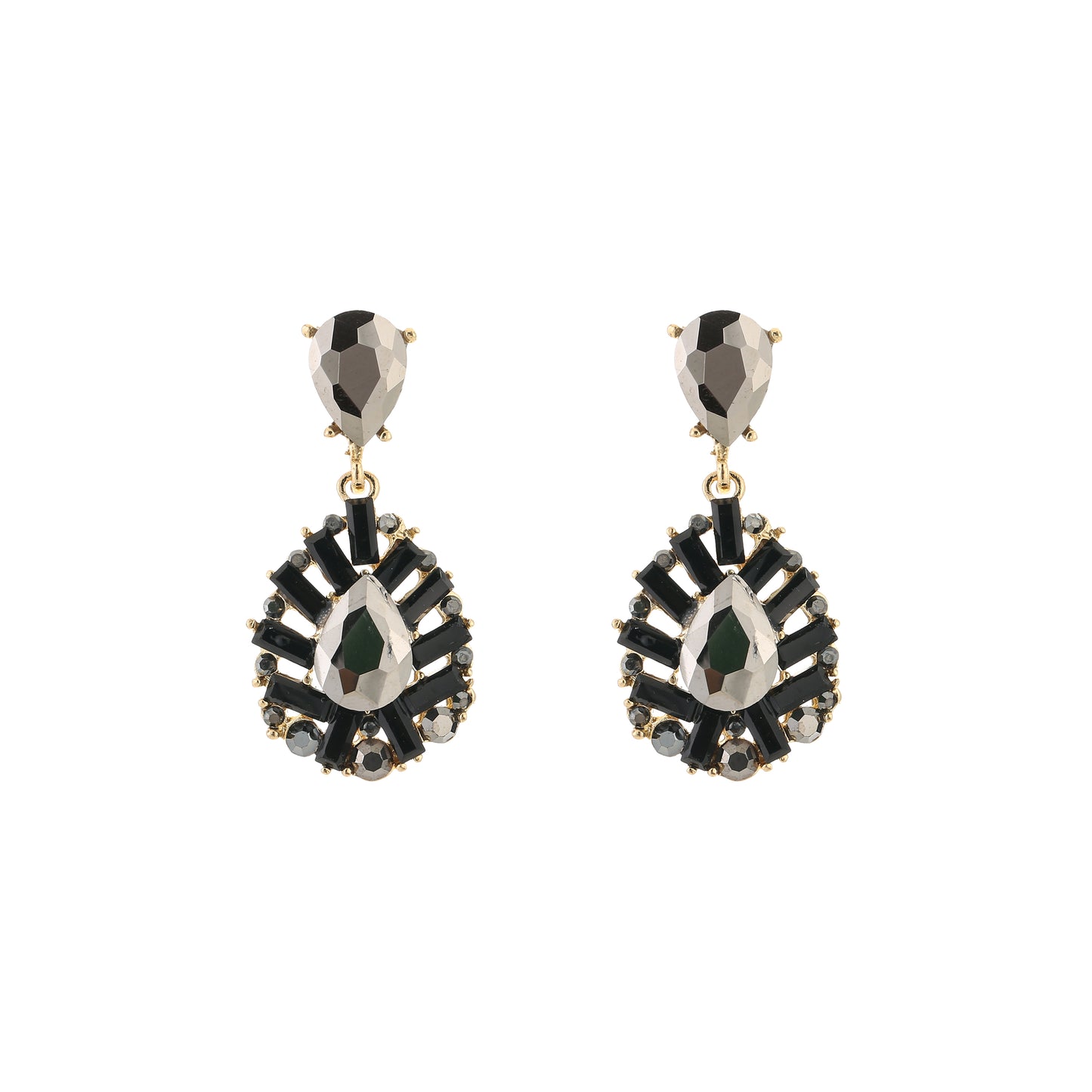 Crystal party oorbellen