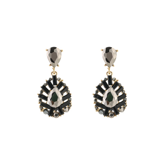 Crystal party oorbellen