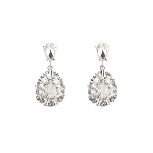 Crystal party oorbellen