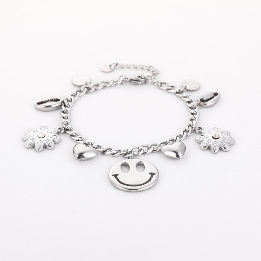 Bedel armband happy smiley